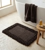 Coffee Cotton 16X24 Inches Anti-Skid Bath Mat