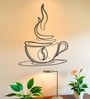 Coffee Cup Line Art Desined Metal Art Wall Decor
