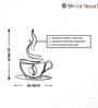 Coffee Cup Line Art Desined Metal Art Wall Decor