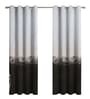 Coffee Digital Print Solid 7ft Regular Eyelets Door Curtain (2 Pc)
