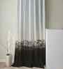 Coffee Digital Print Solid 7ft Regular Eyelets Door Curtain (2 Pc)
