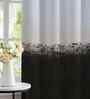 Coffee Digital Print Solid 7ft Regular Eyelets Door Curtain (2 Pc)
