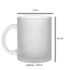 Coffee is a Good Idea Frosted White 350ml Glass Coffee Mug