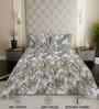 Coffee Leaf 200 TC Cotton King Size Double Bedsheet with 2 Pillow Covers