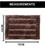 Coffee Microfibre 18x30 Inches Absorbent Bath Mat
