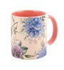 Coffee Mug Inside Colour With Beige & Blue Print