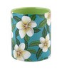 Coffee Mug Inside Colour With Green & White Mogra Print