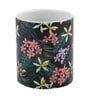 Coffee Mug With Black & Green Floral Print