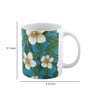 Coffee Mug With Green & White Mogra Print