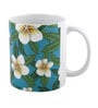 Coffee Mug With Green & White Mogra Print