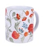 Coffee Mug With White & Red Floral Print