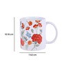 Coffee Mug With White & Red Floral Print