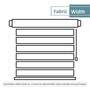 Coffee Polyester Checkered 84 X 48 Inches Semisheer Roller Blind