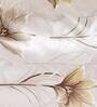 Coffee Floral Polyester Blend 24 x 24 Inch Cushion Covers (Set of 2)