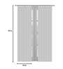 Beige Floral Polyester 8 Ft Light Filtering Eyelet Door Curtain