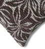 Coffee Polyester Floral 18x18 inches Cushion Covers Set of 2