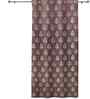 Coffee Polyester Geometric 7ft Regular Eyelets Door Curtain (1 Pc)