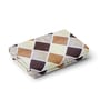 Coffee Polyester Geometric 7Ft Semisheer Eyelet Door Curtain (1 Pc)
