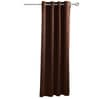 Coffee Polyester Solid 5ft Blackout Eyelet Window Curtain (1 Pc)