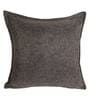 Coffee Solid Jute 16 x 16 Inches Cushion Covers (Set of 5)