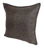 Coffee Solid Jute 18 x 18 Inches Cushion Covers (Set of 2)