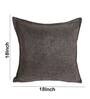 Coffee Solid Jute 18 x 18 Inches Cushion Covers (Set of 2)