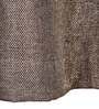 Brown Solid Jute 5 Ft Light Filtering Eyelet Window Curtains (Set of 2)