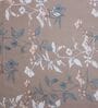 Grey Floral 400 TC Cotton Superking Size Flat Bedsheet With 2 Pillow Covers