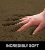 Coffee Solid Microfiber 3 X 5 Feet Tufted Carpet