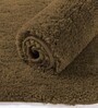 Coffee Solid Microfiber 3 X 5 Feet Tufted Carpet
