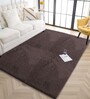 Coffee Solid Microfiber 3 X 5 Feet Tufted Carpet