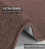 Coffee Solid Microfiber 3 X 5 Feet Tufted Carpet