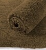 Coffee Solid Microfiber 6 X 7 Feet Tufted Carpet