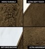 Coffee Solid Microfiber 6 X 7 Feet Tufted Carpet