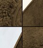 Coffee Solid Microfibre 17x12 Inches AntiSkid Door Mat