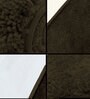 Coffee Solid Microfibre 17x12 Inches AntiSkid Door Mat