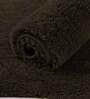 Brown Solid Microfibre 24x16 Inches AntiSkid Bath Mat