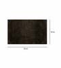 Brown Solid Microfibre 24x16 Inches AntiSkid Bath Mat