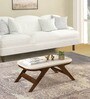 Dorian Coffee Table in Rustic Malbec & Off White Finish