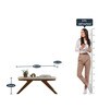 Dorian Coffee Table in Rustic Malbec & Off White Finish