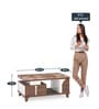 Sydney Marble Top Coffee Table in Natural Finish
