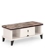 Lyon Marble Coffee Table in Brown Colour