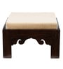 Coffee Teak Wood Nesting Coffee Table Set in Walnut Finish with 4 stools