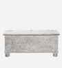 Maze Storage Coffee Table in White Antique Finish