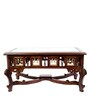 Coffee Teak Wood Coffee Table in Walnut Finish