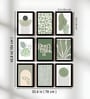 Green Botanical Wall Art Framed Set of 9