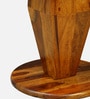 Cognac Sheesahm Wood End Table In Honey Oak Finish