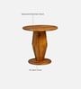 Cognac Sheesahm Wood End Table In Honey Oak Finish