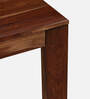 Cognac Sheesham Wood  4 Seater Dining Set In Rustic Teak Finish