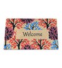 Beige Solid Coir 24 x 16 Inches Anti Skid Door Mat